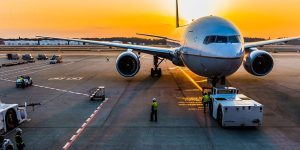 Plane on a runway